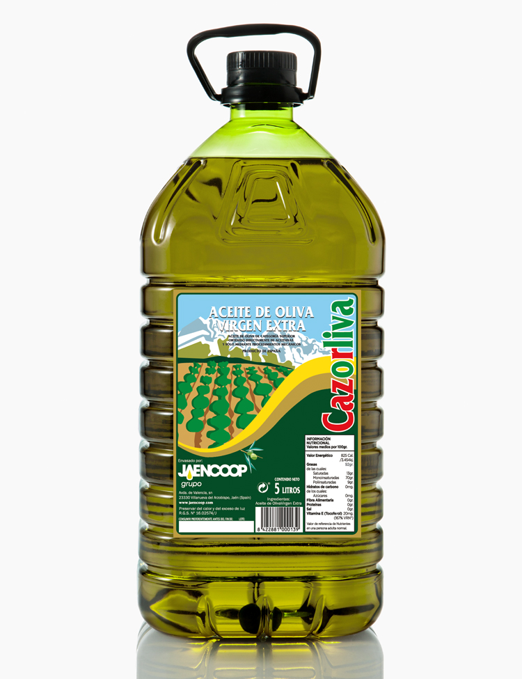 Aceite de Oliva Virgen Extra - PET 5 litros (Caja de 4 unidades)